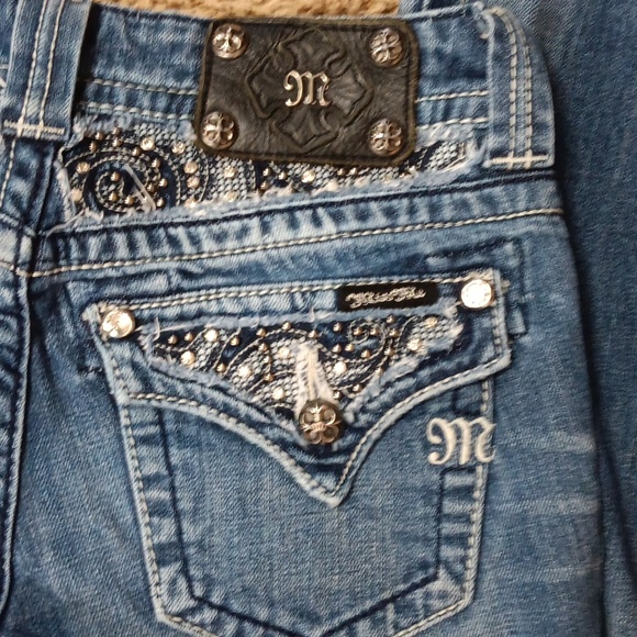 Miss me boot cut jeans, inseam 32 rise 7 firm price - Picture 6 of 6